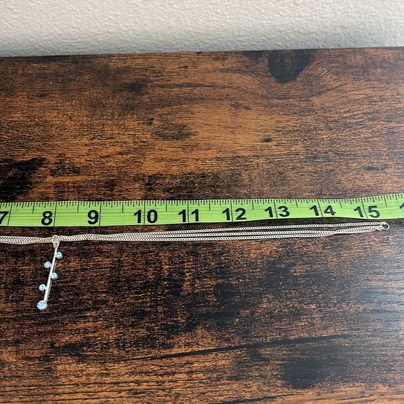 Silver and Blue Necklace - Picture 9 of 10